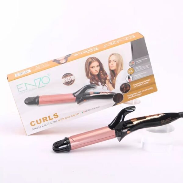 Enzo - مكواة تجعيد الشعر 2 في 1 EN – 9107