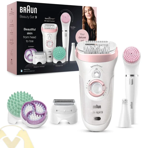 braun - ماكينة ازالة الشعر 9 BS مجموعة كاملة من براون
