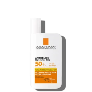 أنثيليوس UVMune 400 SPF 50+ من لاروش بوزيه يمنحك حماية غير مرئية ومتقدمة ضد أشعة الشمس الأكثر ضررًا بفضل فلتر MEXORYL400، مع تركيبة خفيفة تناسب جميع أنواع البشرة، حتى الحساسة منها.