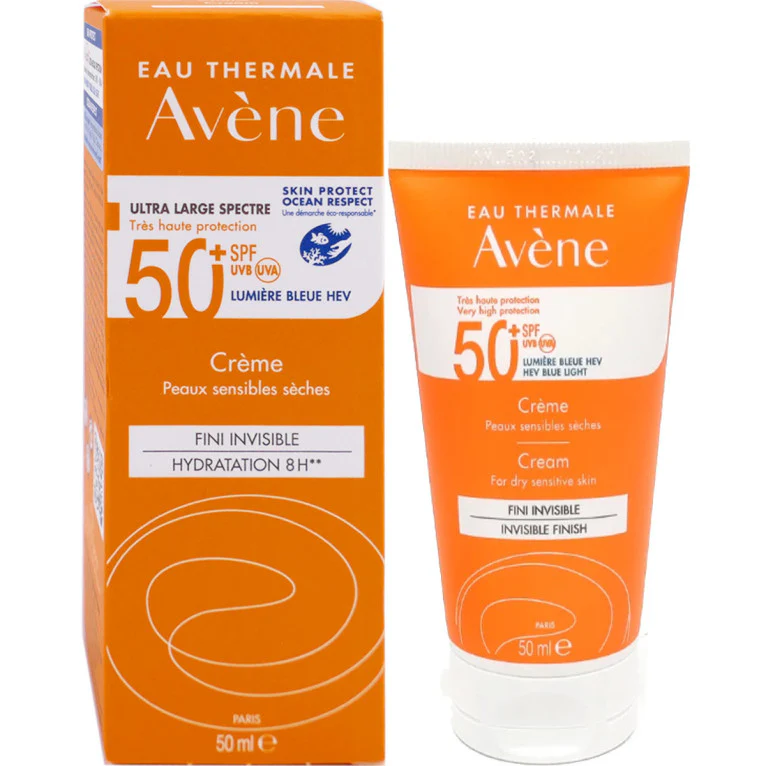 Avene – أفين واقي شمس كريم بدون لون SPF 50+ (50 مل)