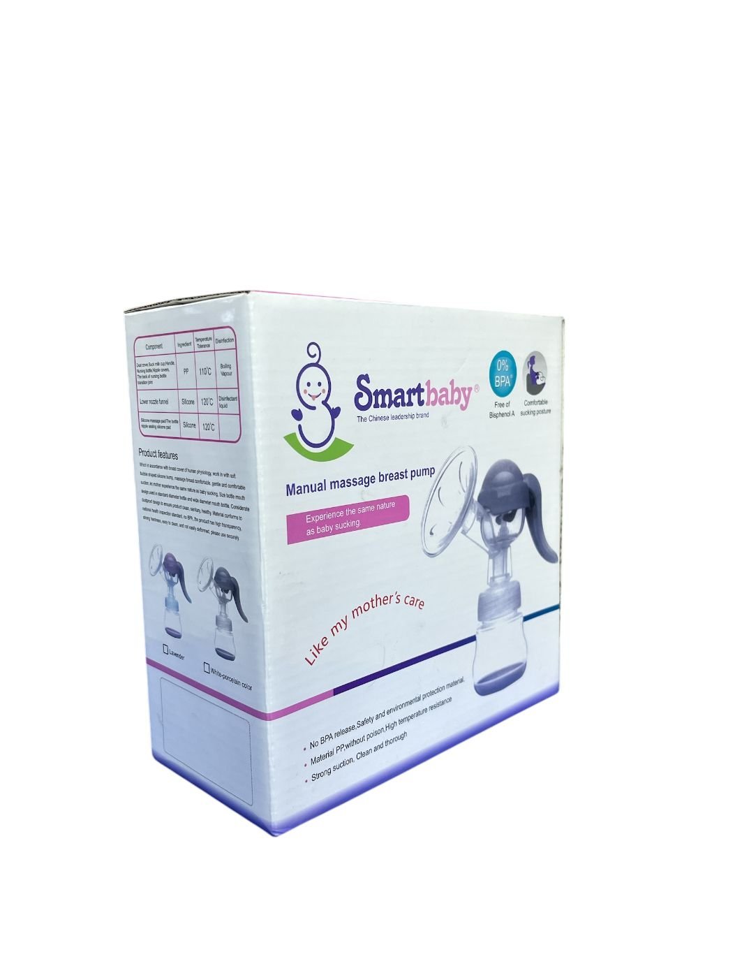 مضخة الثدي اليدوية الذكية مع زجاجة